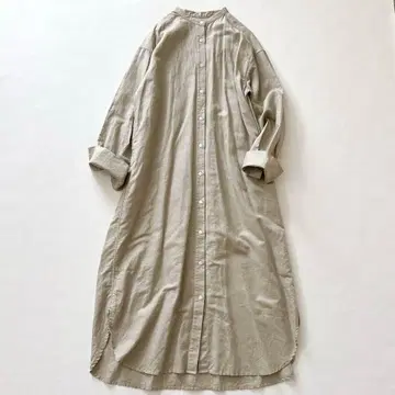 어반 리서치 서니라벨 린넨 코튼 셔츠 원피스 긴팔