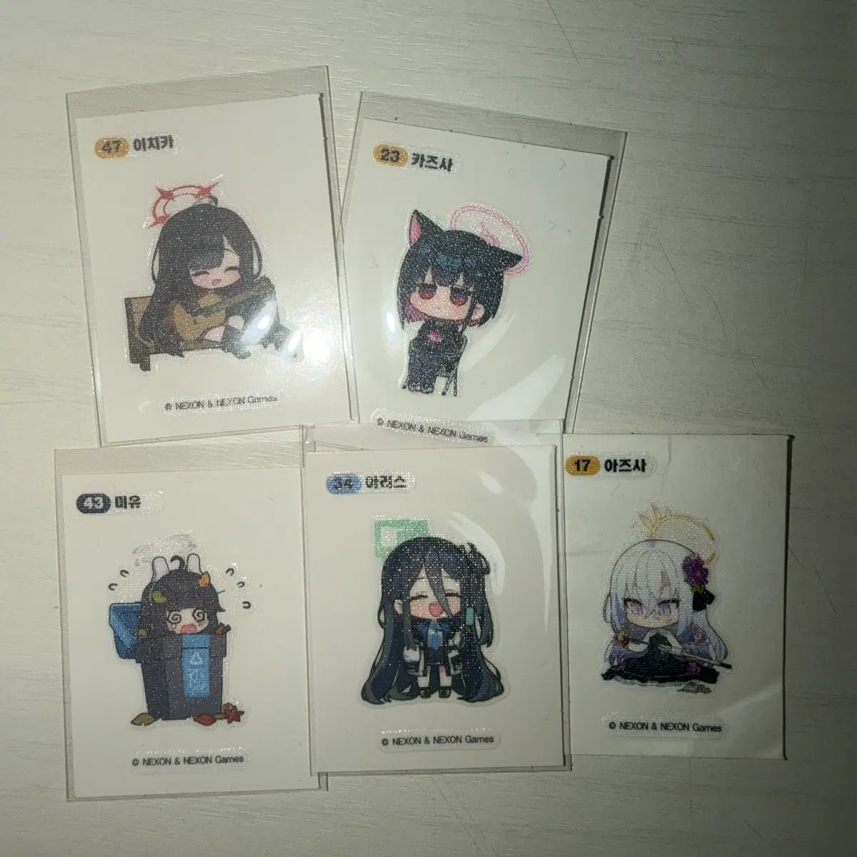 [일괄] 블루아카이브 띠부씰 gs