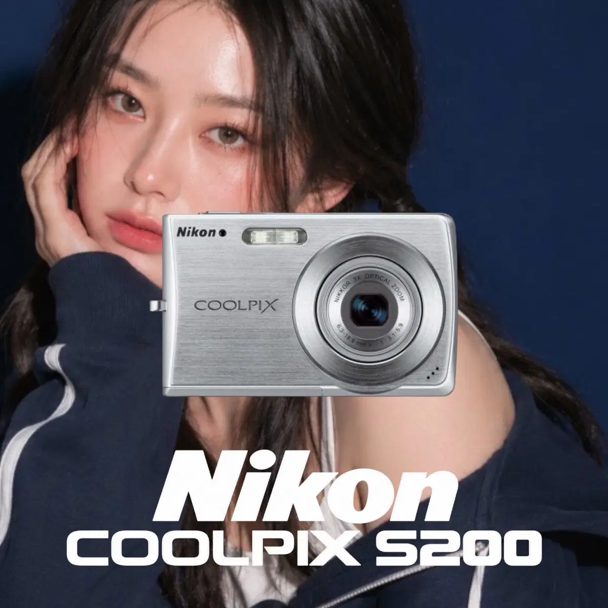 A-grade) Nikon Coolpix S200 Silver (COOLPIX S200) Vintage Digital Camera