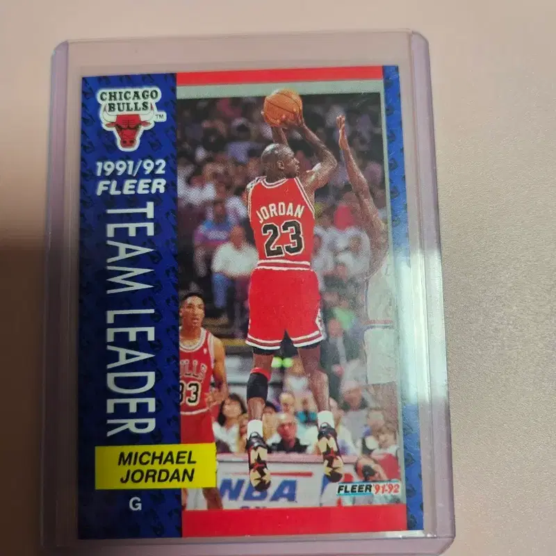 NBA)마이클 조던 1991 Fleer Team Leaders
