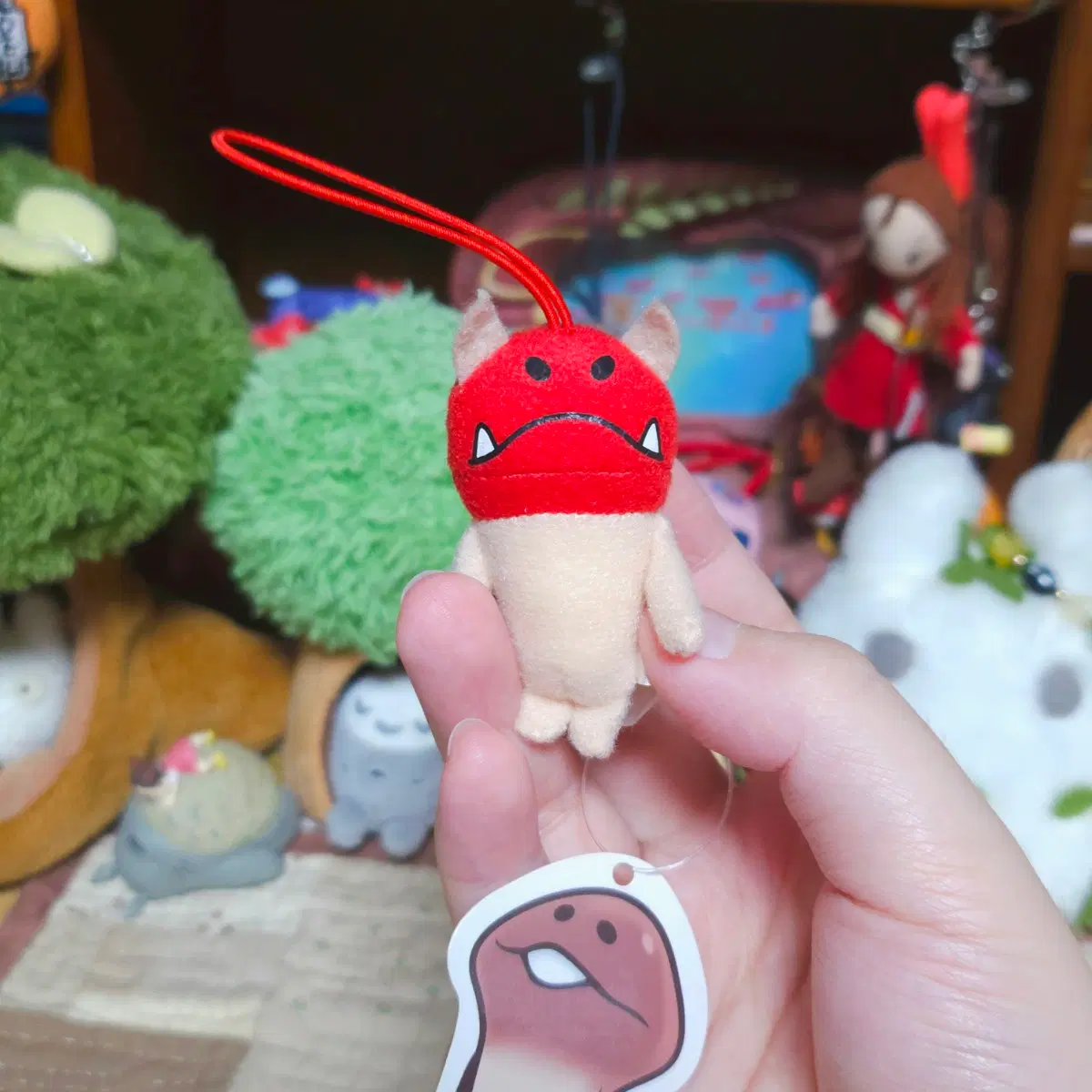 [일본정품] 고전 미니 악마 나메코 인형 스트랩