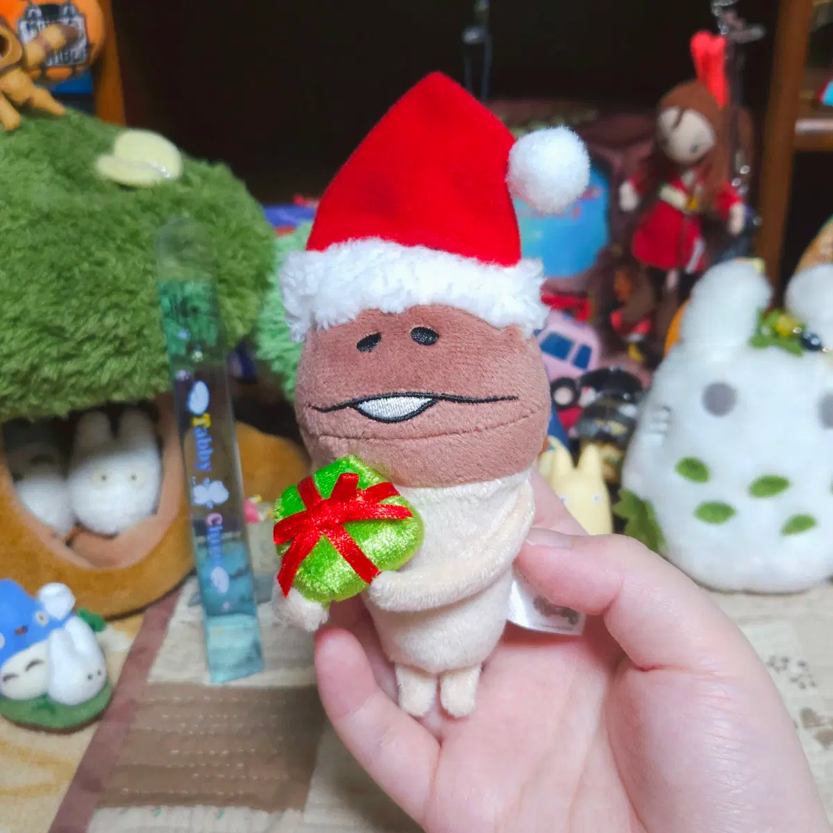 [일본정품] 고전 크리스마스 선물 나메코 인형 스트랩