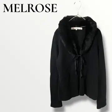 MELROSE 멜로즈 퍼 니트 가디건 사이즈 3