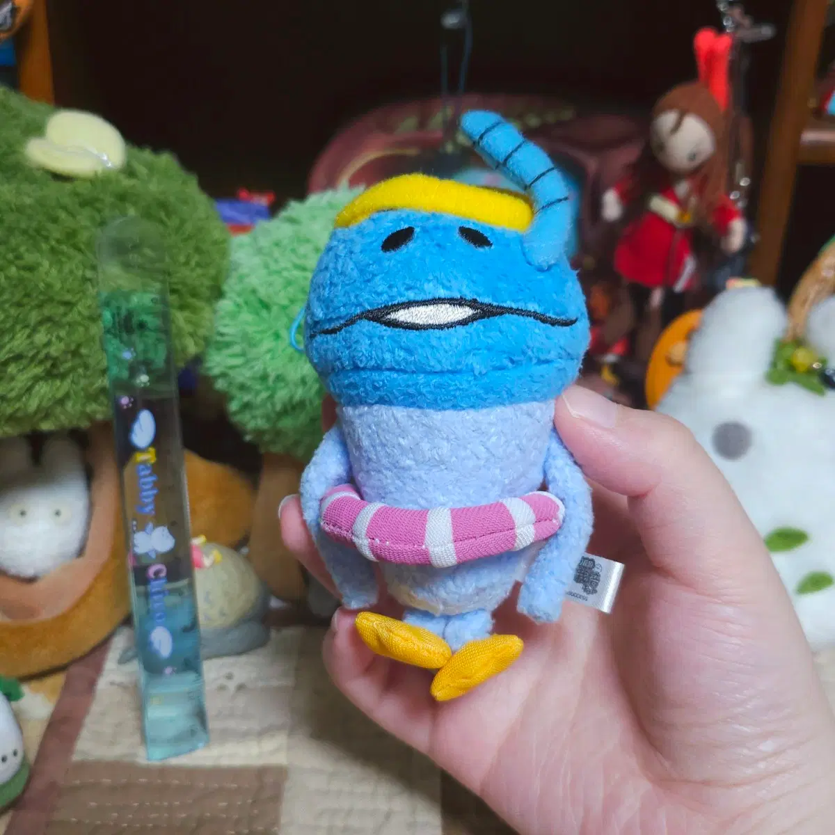 [일본정품] 고전 물놀이 나메코 인형 스트랩