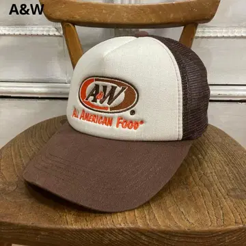 A&W 메쉬 캡 프리 브라운 ALL AMERICAN FOOD