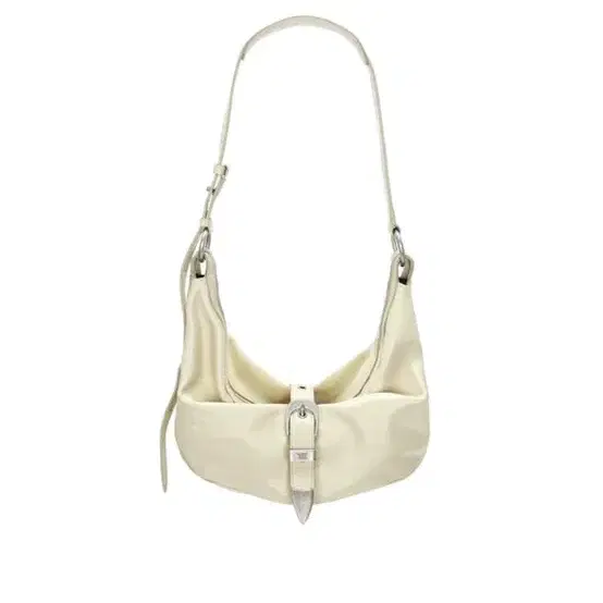 마지셔우드 belted hobo bag cream