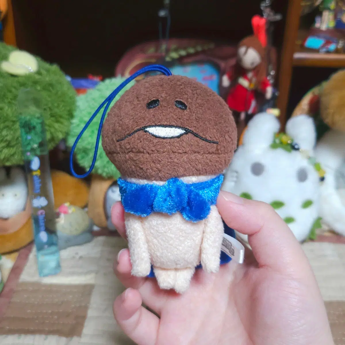[일본정품] 고전 망토 나메코 인형 스트랩