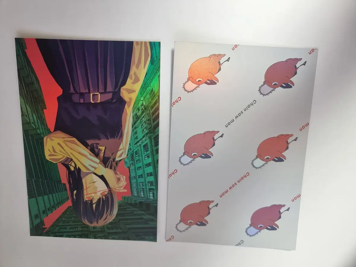 체인소맨 초판 한정 엽서 판매합니다.