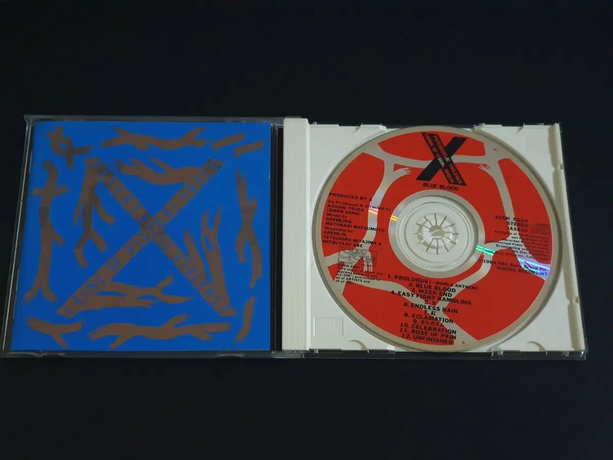 X JAPAN 엑스재팬 2집 앨범 BLUE BLOOD 메이저 데뷔 음반