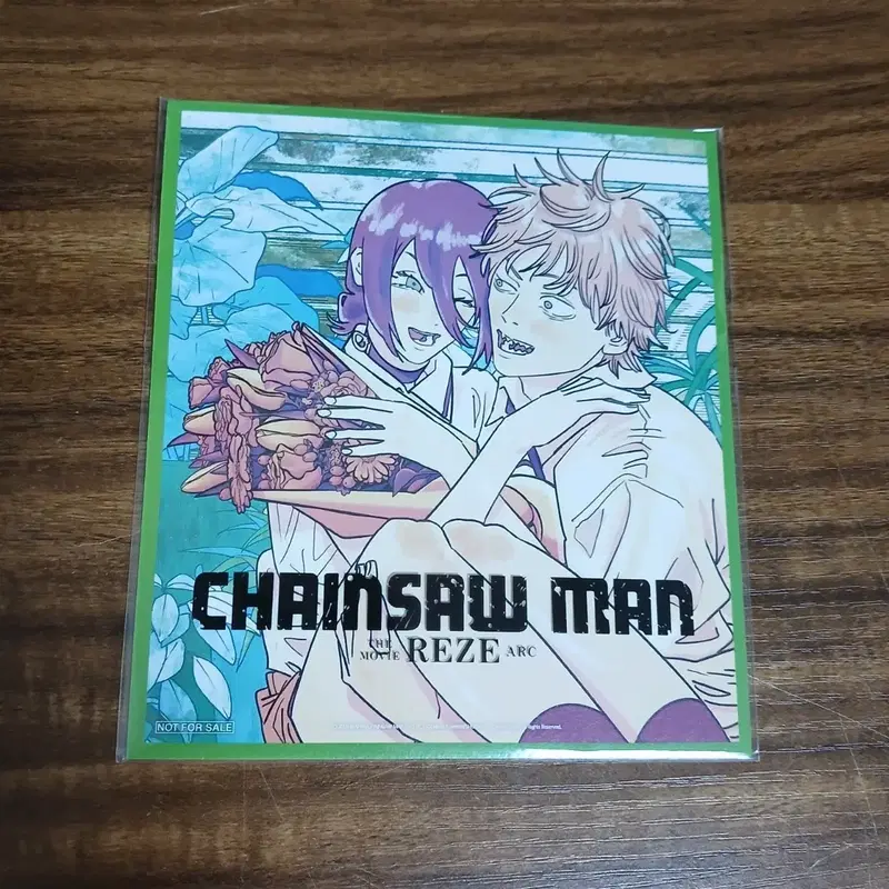 최저가)체인소맨 레제편 9주차 특전 색지 레제 덴지