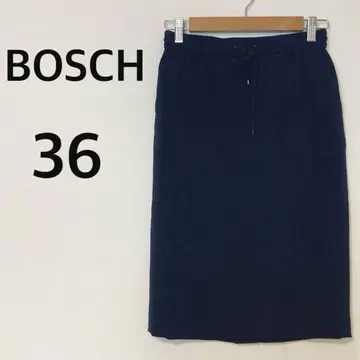 BOSCH 보쉬 타이트 스커트 [ S ] 리본 심플 오피스 네이비