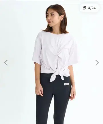 ROXY 반팔 T셔츠 프론트 노트 화이트