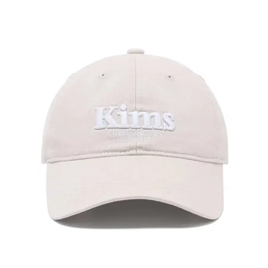 Kims 밤 로고 볼캡 베이지