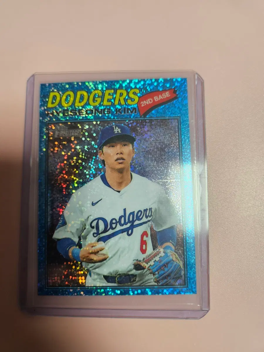 김혜성 2026 Topps Heritage 블루 스파클