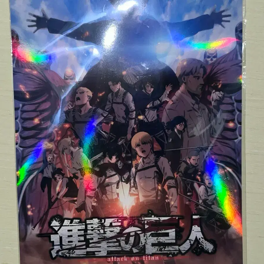 진격의 거인 영화  The Last Attack 영화 특전 홀로그램 포스터