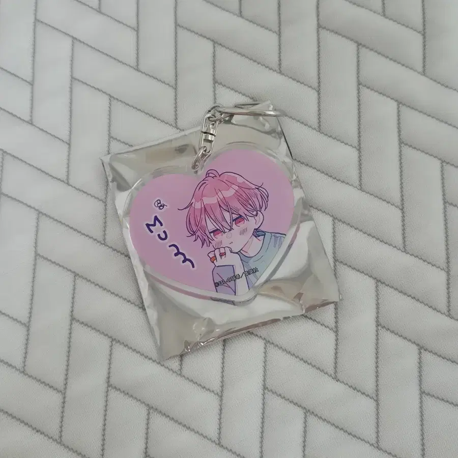 불가러브 불가항력의 i love you 팝업 하트 아크릴 키링 와타야