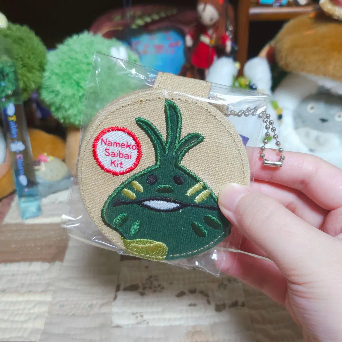 [일본정품] 고전 나메코 손거울 키링