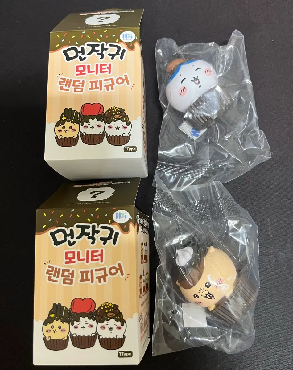 먼작귀 모니터 랜덤 피규어 쿠리만쥬/하치와레 미개봉