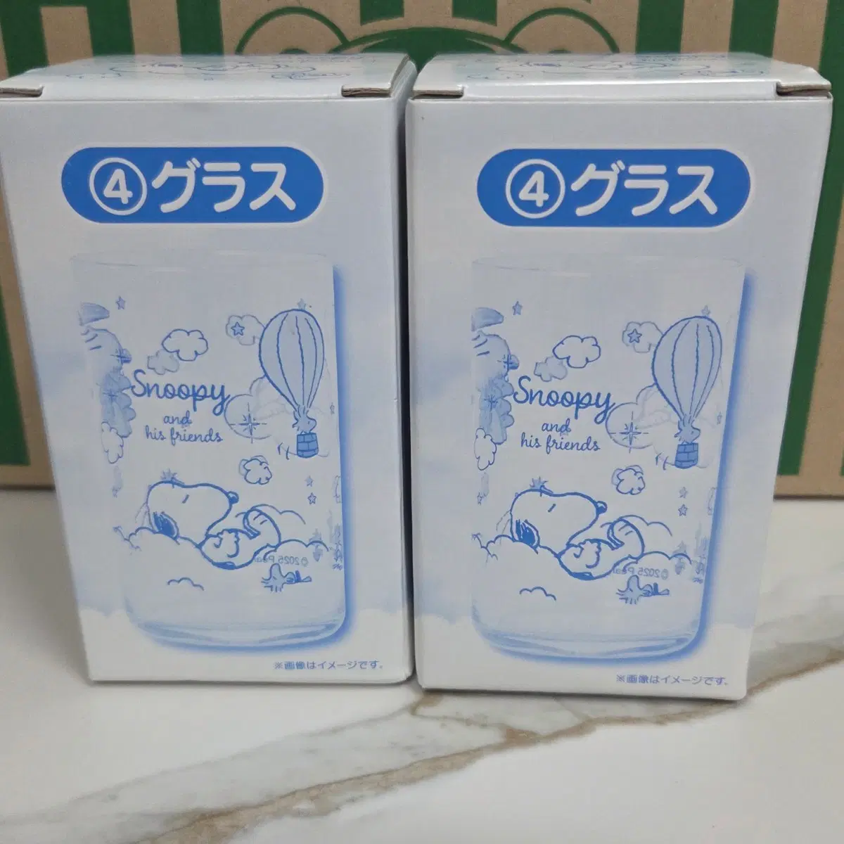 스누피 제일복권 유리컵(개별 가격)