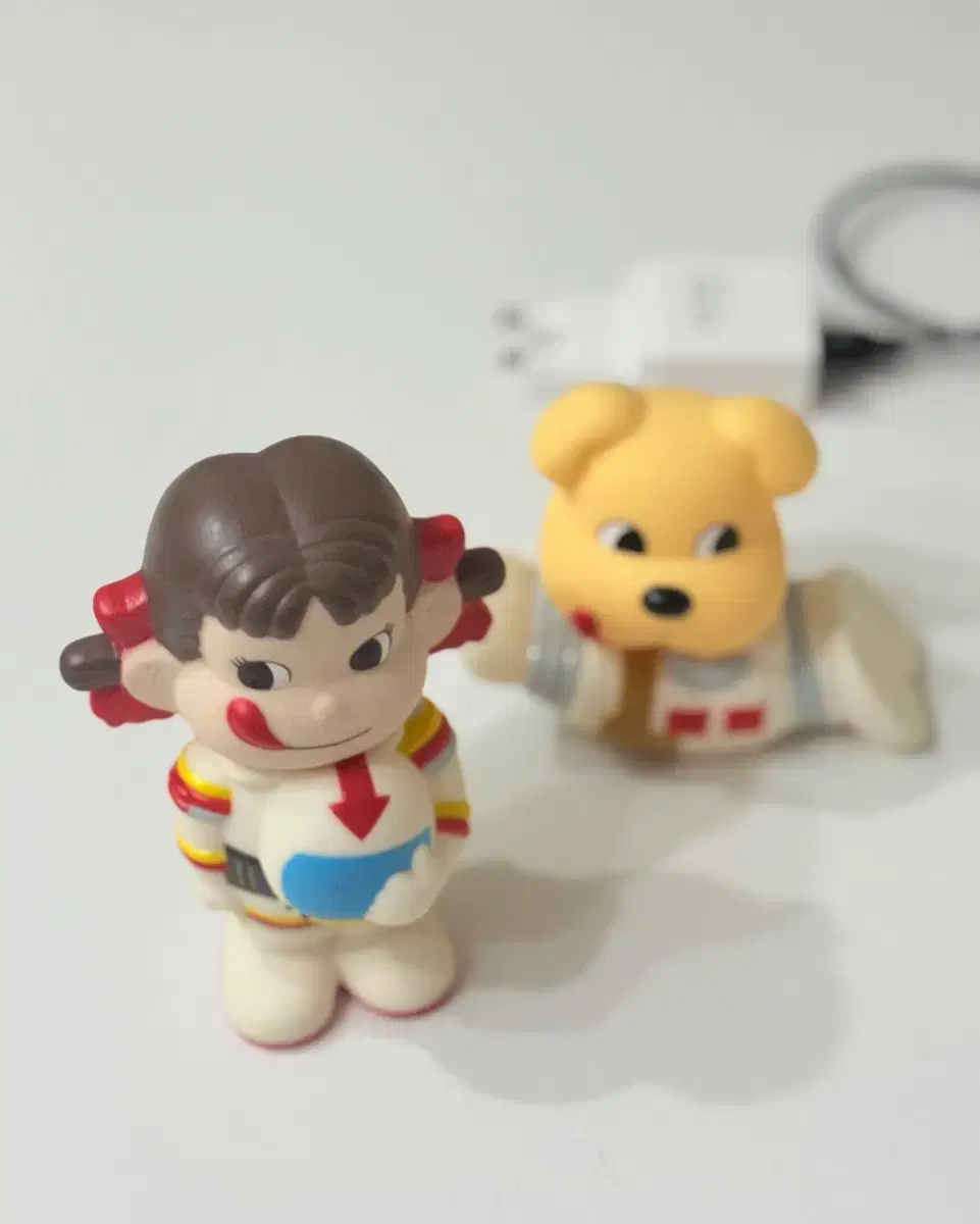 빈티지) 우주복 페코짱, 강아지 피규어 세트