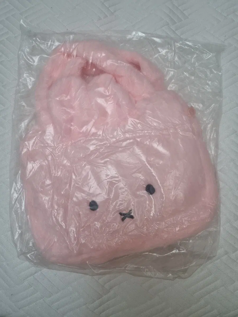 새상품) 미피 손가방 파우치 핑크 인형 가방 토끼