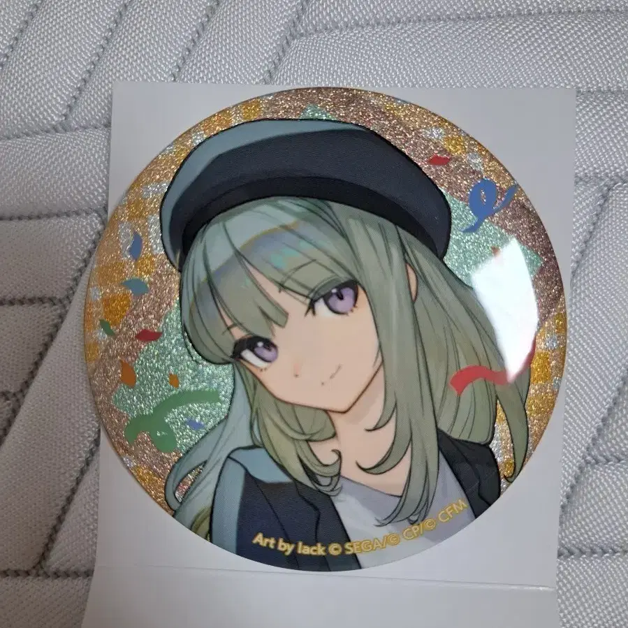 프세카 네네 조조타운 76mm 글리터 캔뱃지