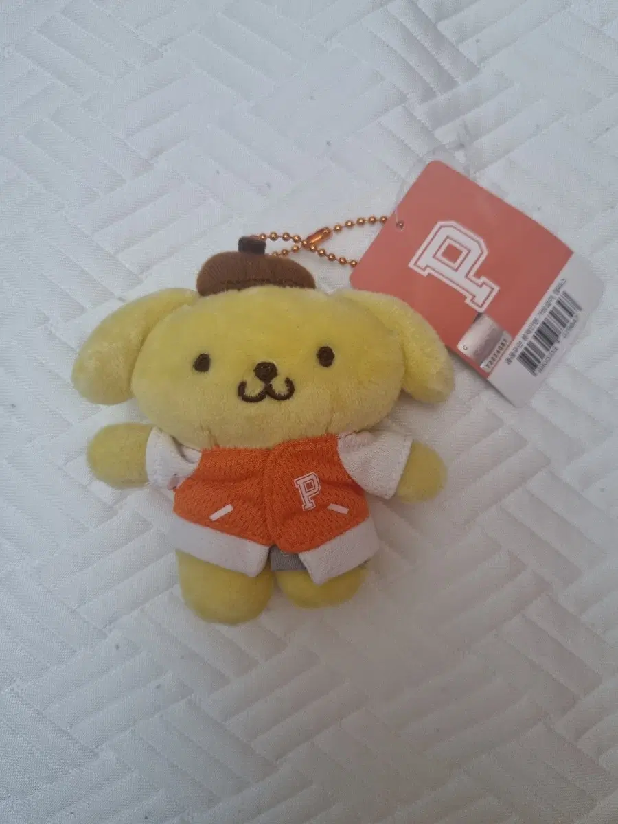 새상품) 산리오 폼폼푸린 캠퍼스 9cm 인형 키링 가방고리