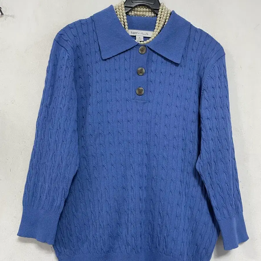 미사용)N6877 Lapiaf 꽈배기 니트.