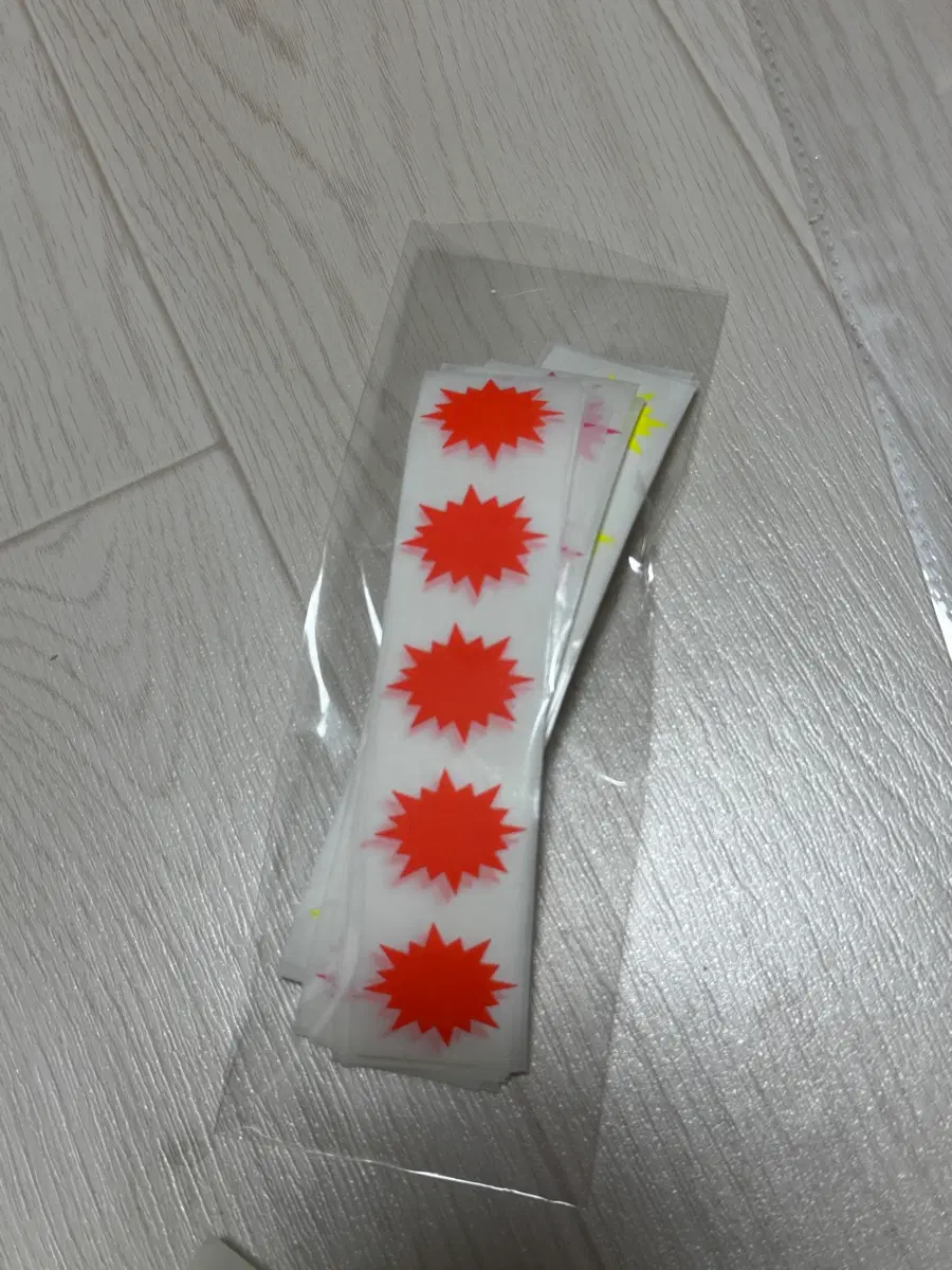 형광 빈티지 레트로 고전 말풍선 스티커 3종 세트