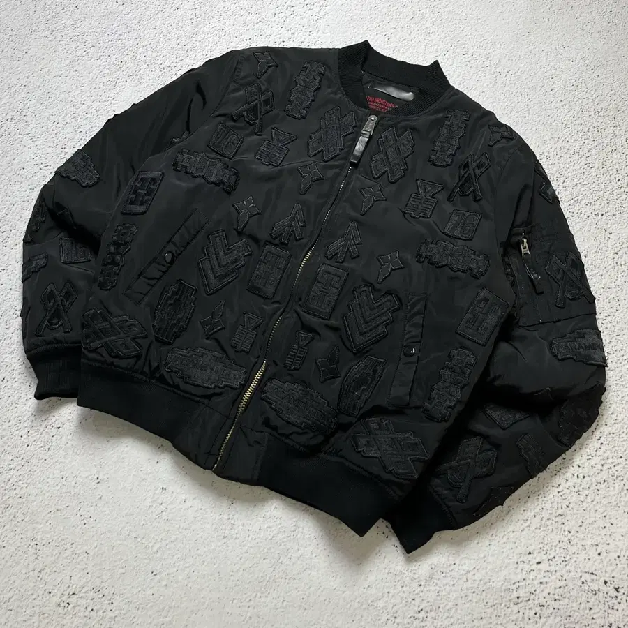 Marcelo Burlon x Alpha Industries Patch Embroidered MA-1 Flight Jacket