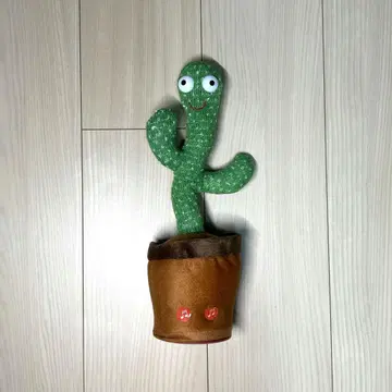 선인장 댄싱 봉제 인형 음악 완구
