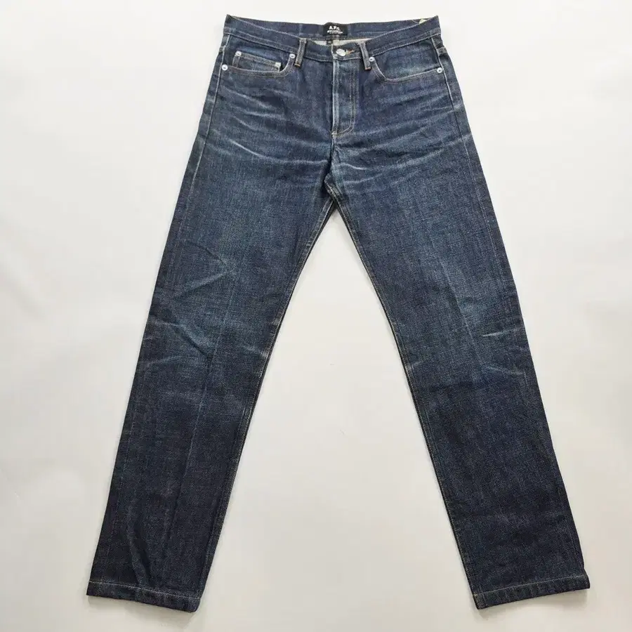 아페쎄 청바지 버튼 테이퍼드 데님팬츠 사이즈30 R6759
