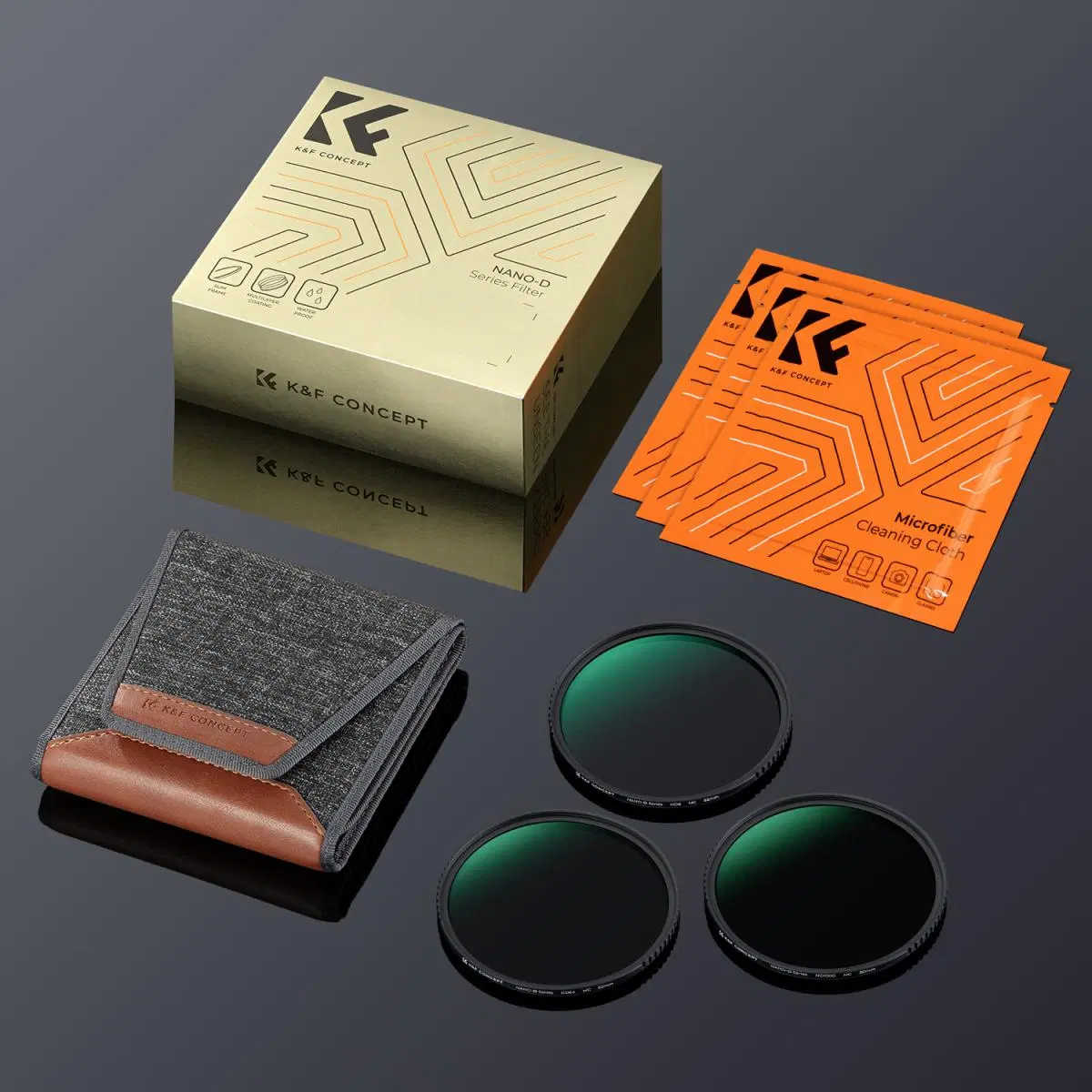 K&F Concept 72mm ND 필터 키트 (ND8/64/1000) (새상품)