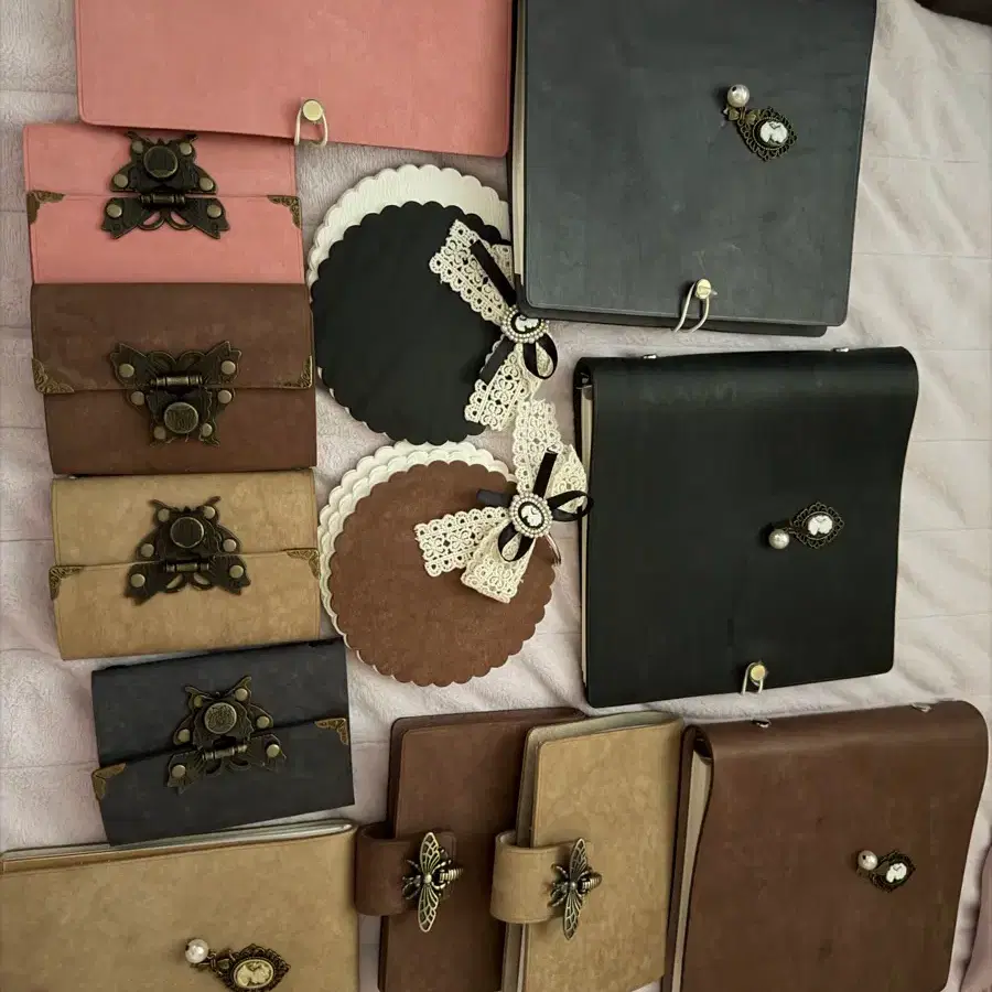 빈티지 다꾸 마이배쏭 가죽 파우치