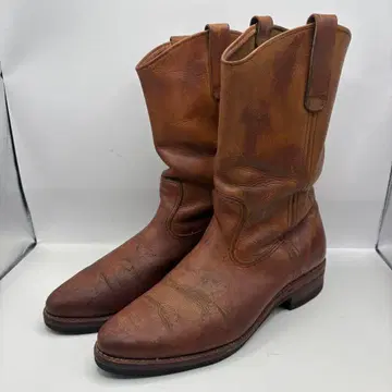레드윙 자수 깃털 택 페코스 부츠 25.5cm 브라운