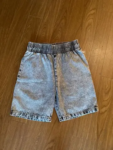 Cookman 하프 팬츠 BLACK WASHED DENIM 사이즈 M