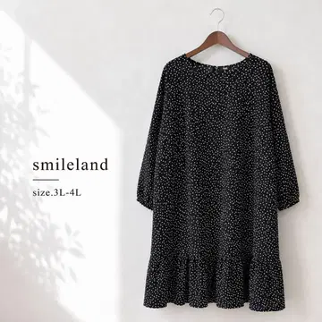 w 새상품급 빅 사이즈 smileland 도트 원피스 17호