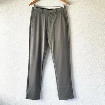 새상품 슬랙스 그레이카키 계열 30 사이즈 깔끔한 실루엣 허리 디자인