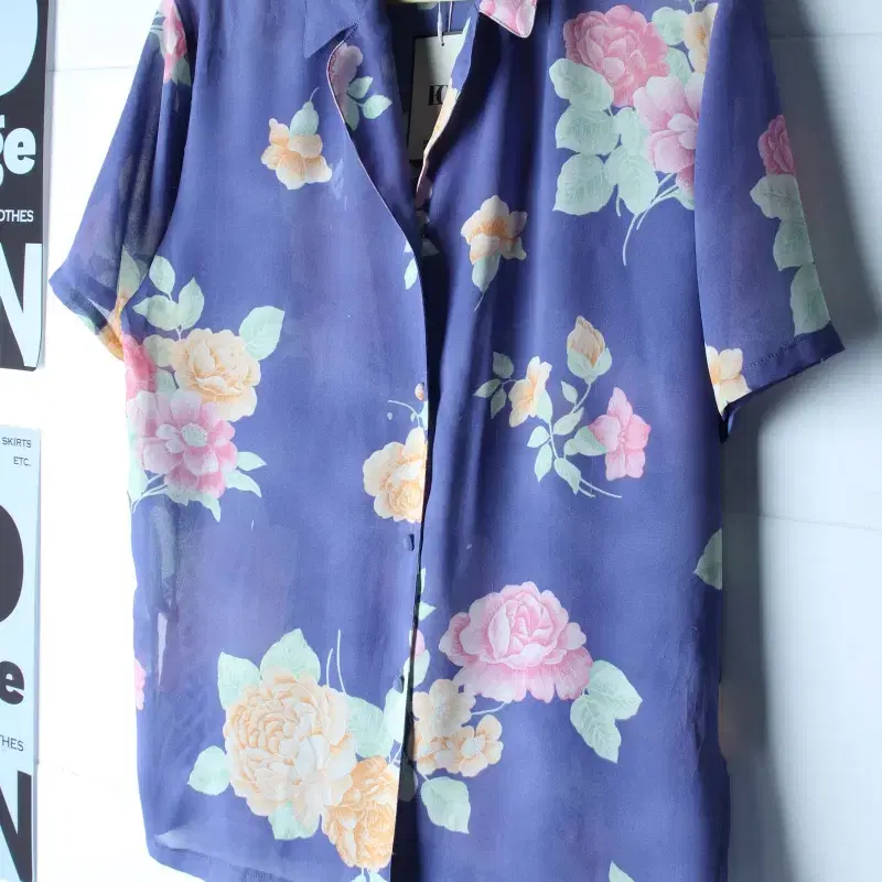 W(L-XL) 언 주르 아예르 반팔 카라 티셔츠 부분이염-H36275