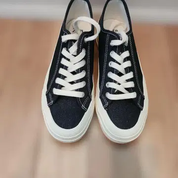 ZARA 데님 스니커즈 네이비 화이트