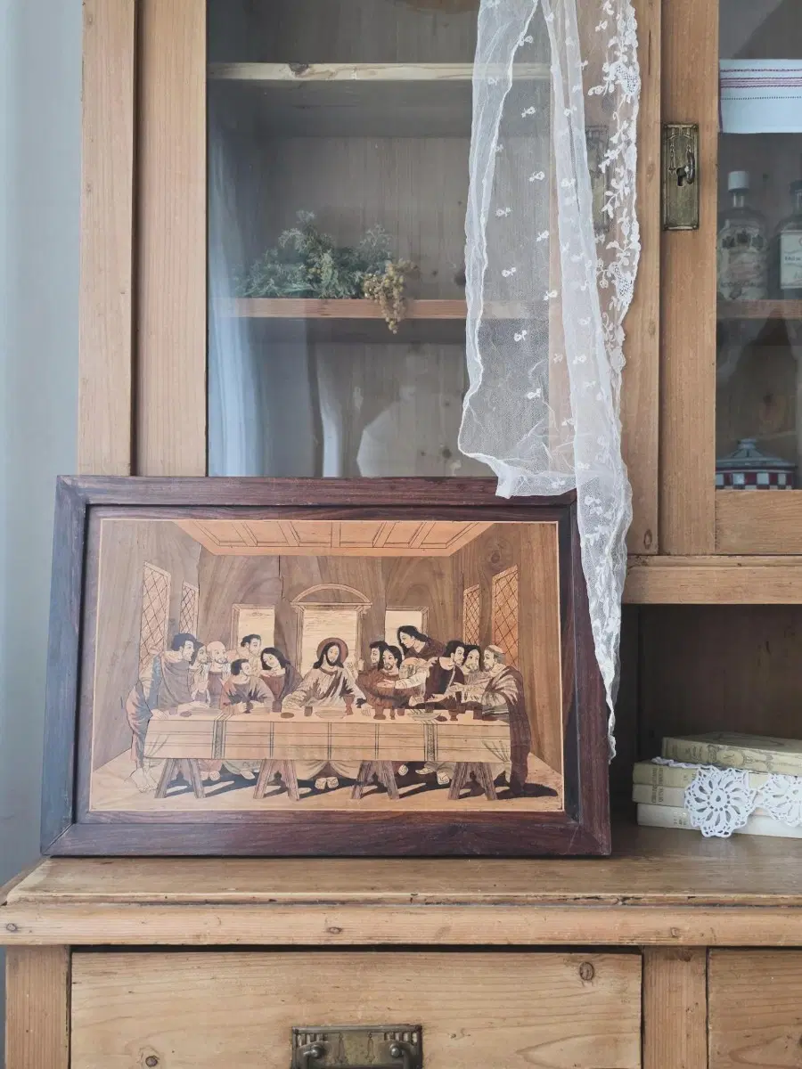 최후의 만찬 목재 상감(Marquetry) 작품