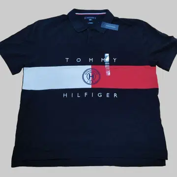[ 새상품 ] 타미힐피거 TOMMY HILFIGER 피케 셔츠 XXL 블랙