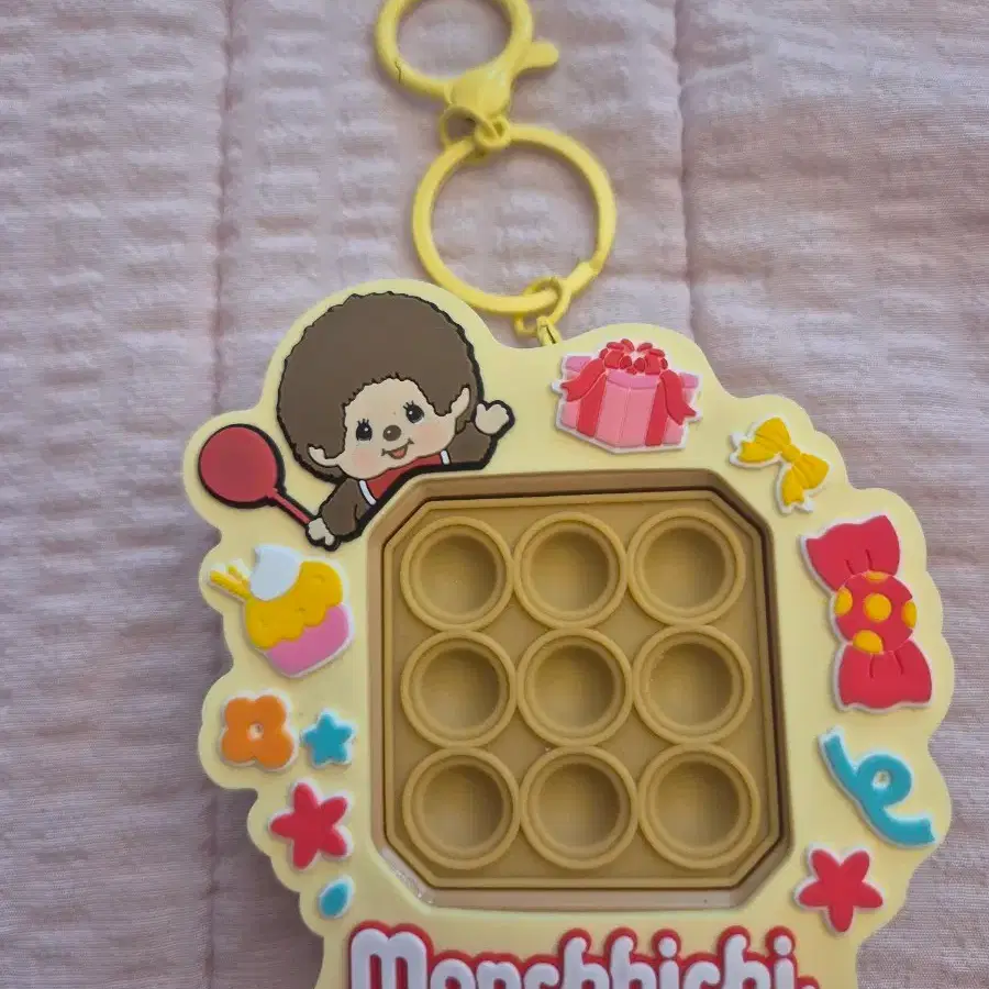 몬치치 팝잇 키링 옐로우 monchhichi