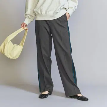 사이드 라인 슬랙스 팬츠 그레이