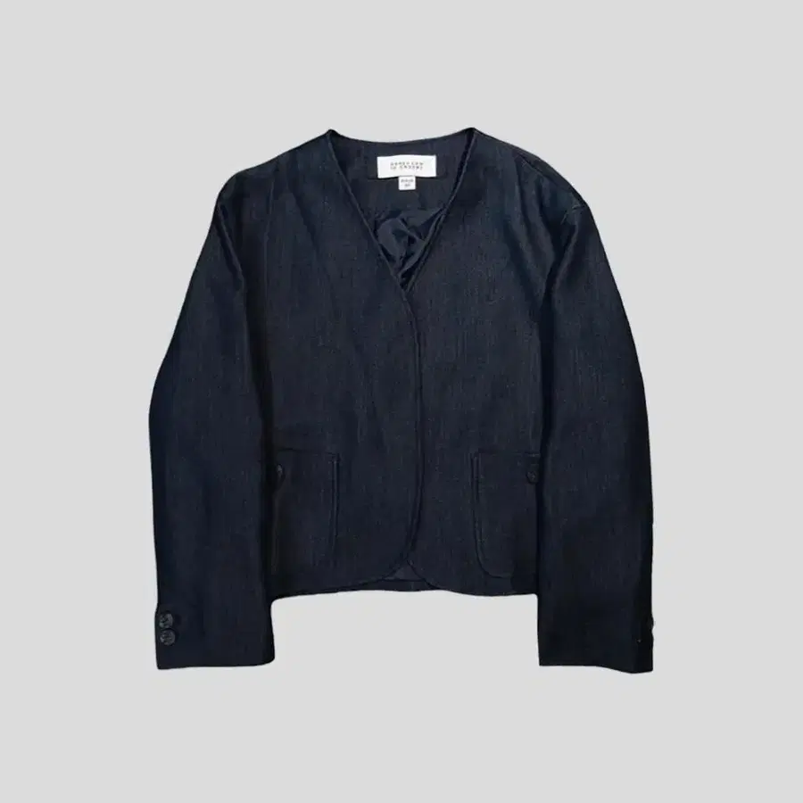 DEREK LAM 데렉램 딥네이비 투포켓 논버튼 캐주얼 블레이저 자켓 WOMANS M