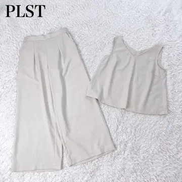 새상품급 플라스테 소프트 스트레치 트윌 와이드 팬츠 셋업