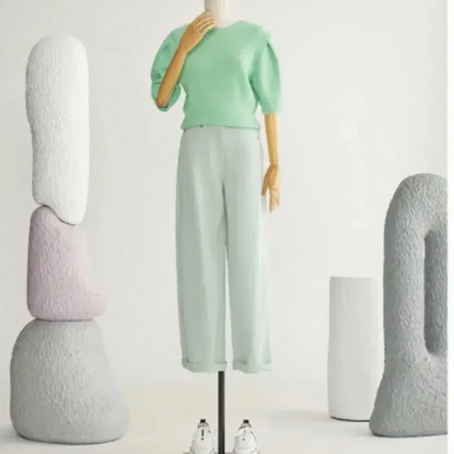 새상품/한섬 타임 이태리 패브릭 테이퍼드핏/택55(넉넉함)