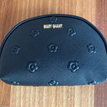 MARY QUANT 파우치 블랙 데이지 패턴