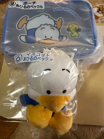 산리오 복권 오리의 펙클 마스코트 파우치