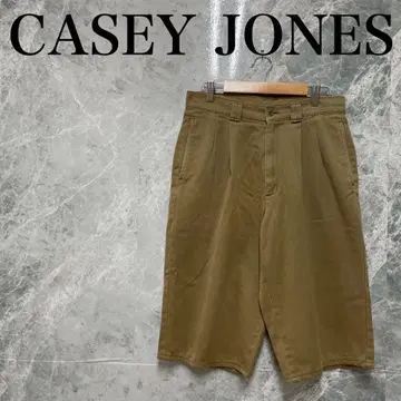 CASEY JONES 남성용 베이지 하프 팬츠 스트릿 아메카지